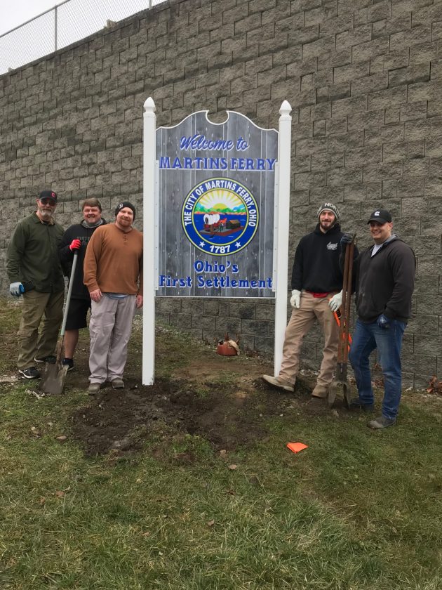 New sign welcomes visitors to Martins Ferry | News, Sports, Jobs - Vimarsana News